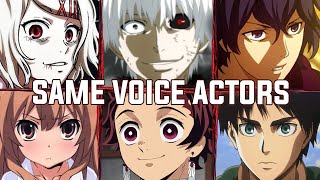 Tokyo Ghoul All Characters Japanese Dub Voice Actors Same Anime Characters [upl. by Ardnas]