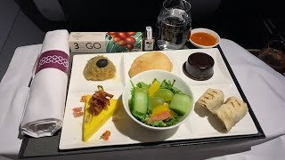 Qatar Airways First Class Abu DhabiDoha [upl. by Teevens]