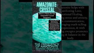 Amazonite Crystal Frequency Teaser  Heart Chakra amp Throat Chakra Healing frequency crystal [upl. by Orsini890]