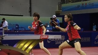 Harmony China Open 2013 Highlights Sayaka HiranoKasumi Ishikawa vs Wu YangZhao Yan Round 1 [upl. by Arron128]