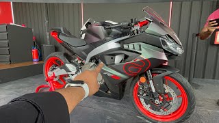 Aprilia Rs457 Full Detailed Review  On Road Price  All Details [upl. by Gusty]