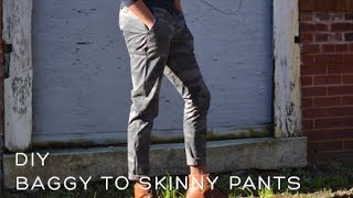 DIY Baggy to Skinny Jeans [upl. by Pomona]