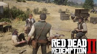 John Antagonizing Friends And Family At Beechers Hope  RDR2 [upl. by Pepillo]