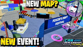 🔥NEW DRIFT FESTIVAL COMING IN CDT Roblox Car Dealership Tycoon New Sneak Peek [upl. by Crispas999]