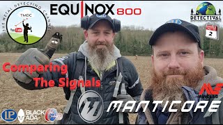 Minelab Manticore VS Equinox 800  Detectival Day 2  Field Test [upl. by Gilleod]