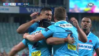 HIGHLIGHTS 2018 Super Rugby Week 2 Waratahs v Stormers [upl. by Nilyac]