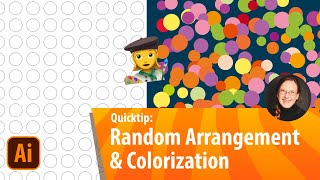 Quick Tip How To Create A Random Dot Pattern amp Apply Random Colors With Basic Illustrator Functions [upl. by Chiou]