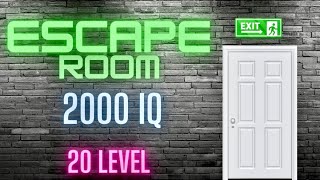 20 Level IQ Escape Room All levels Fortnite azulcreative [upl. by Nolram]