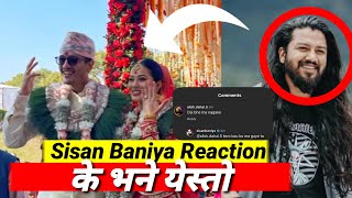 Sisan Baniya React on Shrinkhala khatiwada wedding 😱 [upl. by Vaughan]