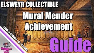 ESO Elsweyr Collectible Mural Mender Achievement Guide Museum Quest [upl. by Waddle932]