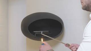 How to fill and turn on Le Feu BioEthanol Fire [upl. by Eerised]