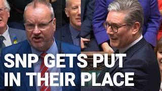 Keir Starmer swats down SNP in ruthless PMQs exchange [upl. by Terencio372]