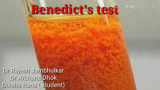 Benedicts test for reducing sugars [upl. by Ydnes]