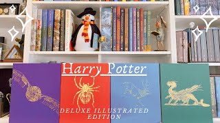 HARRY POTTER DELUXE ILLUSTRATED EDITION BOOKS BY JIM KAY  FLIP THROUGH [upl. by Dnartreb884]