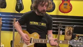 WHAT DOES THIS EPIPHONE LES PAUL CLASSIC WORN METALLIC GOLD SOUND LIKE [upl. by Nugesulo361]