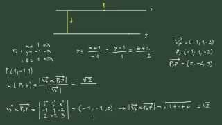 7 Distancia entre dos rectas paralelas en R3 [upl. by Ferdinande]