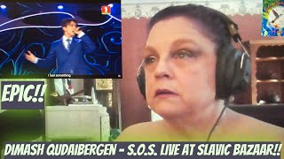 Dimash Qudaibergen  SOS LIVE at the Slavic Bazaar Reaction Ive been Dimashed [upl. by Saphra]