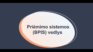 Priėmimo į profesinio mokymo įstaigas sistemos vedlys [upl. by Betti655]