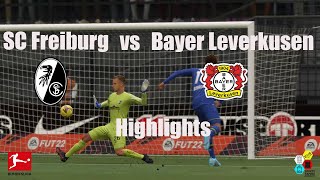 FifaSchick HatTrick secures crushing win 🪄Freiburg vs Leverkusen Highlights [upl. by Ennaj]