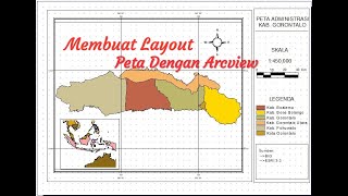 Layout Peta Dengan Arcview 33 [upl. by Timothee]