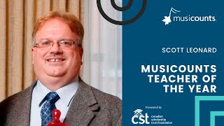 2009 MusiCounts Teacher of the Year  Scott Leonard [upl. by Elstan]