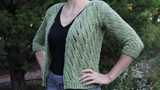 How to knit a cardigan sweater Knitting tutorial with detailed instructions [upl. by Makell]