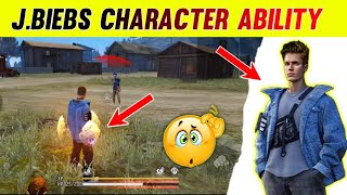 JBiebs Character Ability 😍  Free Fire New Event  Justin Bieber Character Ability [upl. by Oicangi]