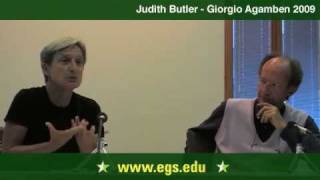 Judith Butler and Giorgio Agamben Eichmann Law and Justice 2009 77 [upl. by Joab]