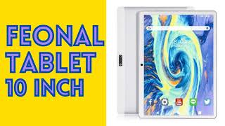 Feonal Tablet 10 inch Android 90 Tablet with 32GB Storage QuadCore Processor Dual Sim Card [upl. by Dweck]