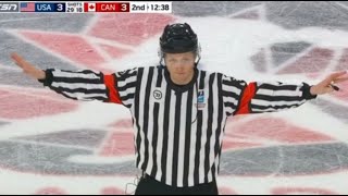 This call changed the ENTIRE hockey game for Team USA [upl. by Tomkins]