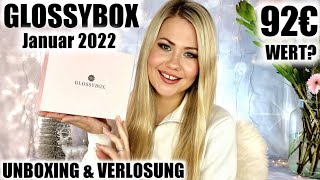 Glossybox Januar 2022  Unboxing amp Verlosung [upl. by Mialliw]