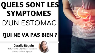 Quels sont les SYMPTOMES dun ESTOMAC qui va mal   Coralie Béguin Naturopathe [upl. by Elsilrac202]