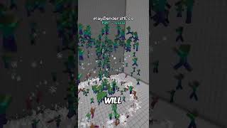 Air Bending VS 500 ZOMBIES minecraft [upl. by Englebert441]