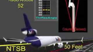 NTSB Animations FedEx Flight 14 [upl. by Alekram]