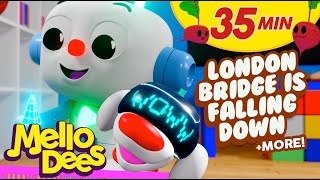 London Bridge Is Falling Down amp More  Mellodees Kids Songs amp Nursery Rhymes  SingALong [upl. by Raddy]