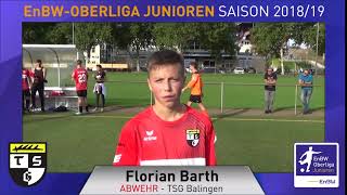 EnBWOberliga  TSG Balingen  Florian Barth [upl. by Nysa]