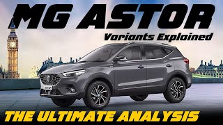 MG Astor Petrol Variants Explained  Sprint Shine Select Sharp Pro Savvy Pro [upl. by Hobey]