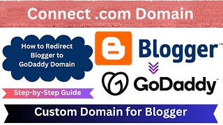 How to Redirect Blogger to GoDaddy Domain  How To Connect GoDaddy Domain To Blogger Step By Step [upl. by Dalia367]