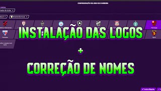 Football Manager 2021 Touch  INSTALAÇÃO DE LOGOS  CORREÇÃO DE NOMES  📲🔥 [upl. by Neirb]