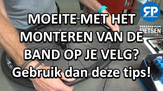 MOEITE MET HET MONTEREN VAN DE BAND OP JE VELG Gebruik dan deze tips [upl. by Yzdnil]