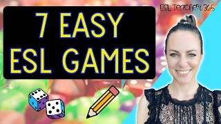 7 MORE Easy ESL Games  ESL Games for Teaching Abroad and Online [upl. by Tedmund]