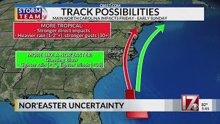 What impacts could a possible nor’easter bring to central NC this weekend [upl. by Anilehs]