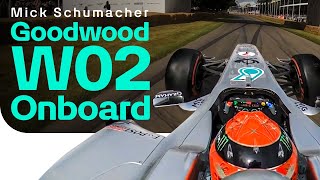 Mick Schumacher W02 Onboard at Goodwood [upl. by Roehm]