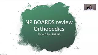 Orthopedics Review for NP boards [upl. by Narut]