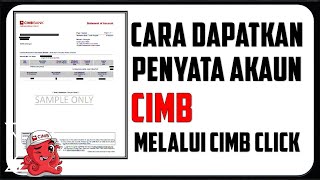 Cara Download Statement Akaun CIMB Melalui CIMB CLICK [upl. by Vescuso]