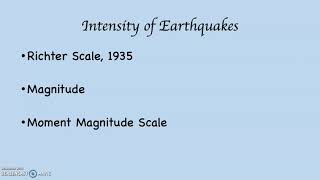 Earthquake Intensity and the Richter and Moment Magnitude Scales [upl. by Gottuard]