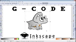 How to make GCODE file of any image for CNC machine INKSCAPE [upl. by Silloc]