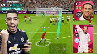 FORLAN 99 Rated Review 🔥 a beast striker 😱 pes 2021 mobile [upl. by Etram]