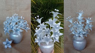 Easy to make flower from Foamiran and Pearl  DIY Foam Flowers [upl. by Dosi]