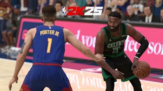 NBA 2K25  Denver Nuggets Vs Boston Celtics I Full Gameplay I Hall Of Fame Difficulty PS5 [upl. by Haimrej]